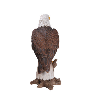 Statue aigle à tête blanche sur souche