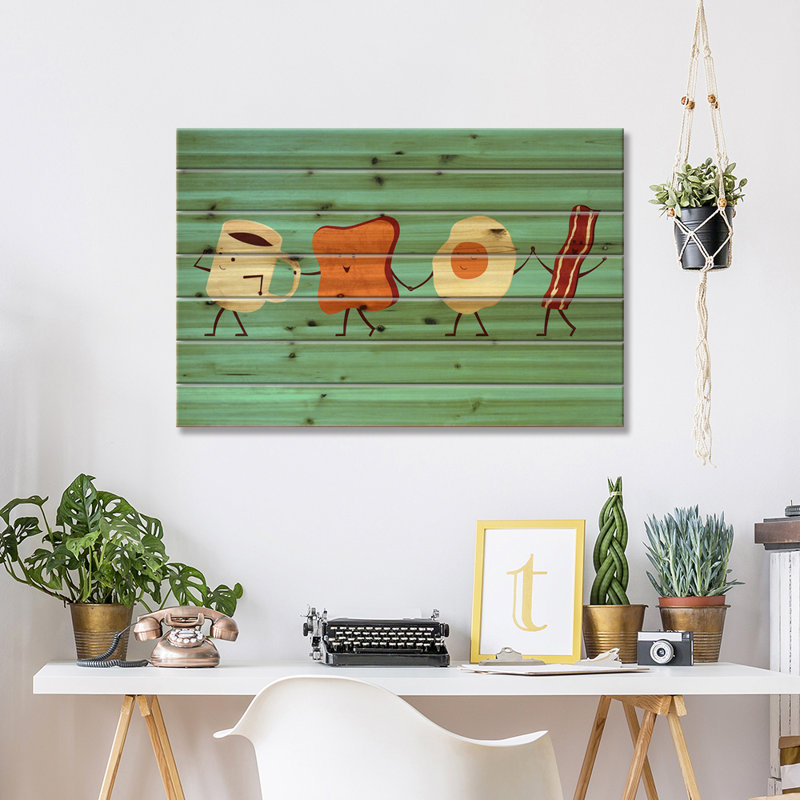 " Let's All Go For Breakfast " by HandsOffMyDinosaur, 26" W x 18" H