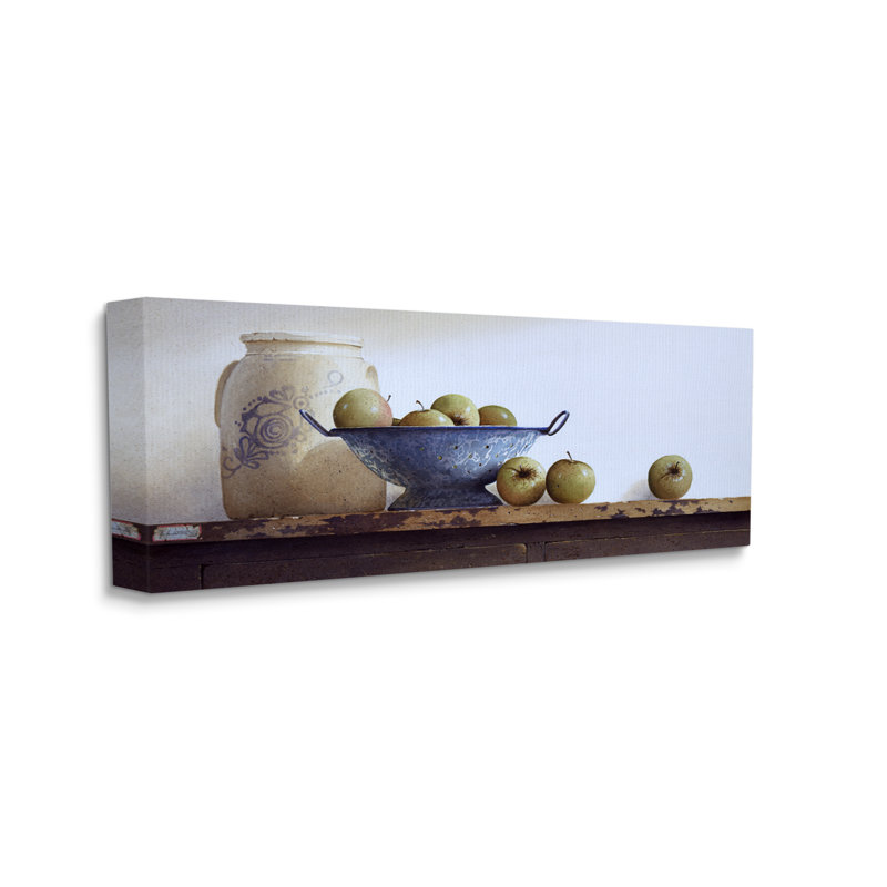 «Country Fruit Still Life On Canvas» par Ray Hendershot, reproduction, H 20 po x l 48 po x P 1,5 po