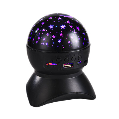 Bluetooth Speaker Starlight, Bedroom USB Projection Romantic Night Light, LED Sky Full Of Rotating Music Ambient Light