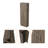 8-Shelf 2-Door 2-Piece Kitchen Set, Kitchen Island And Pantry Cabinet-603198999