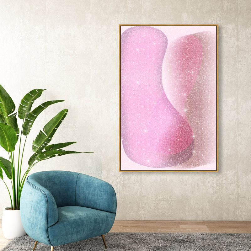 Dancing Lovers Print by Oliver Gal, 16"H x 11"W, Gold Floater Frame