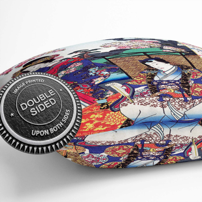 Floral Square Throw Cushion, 55 x 55 cm
