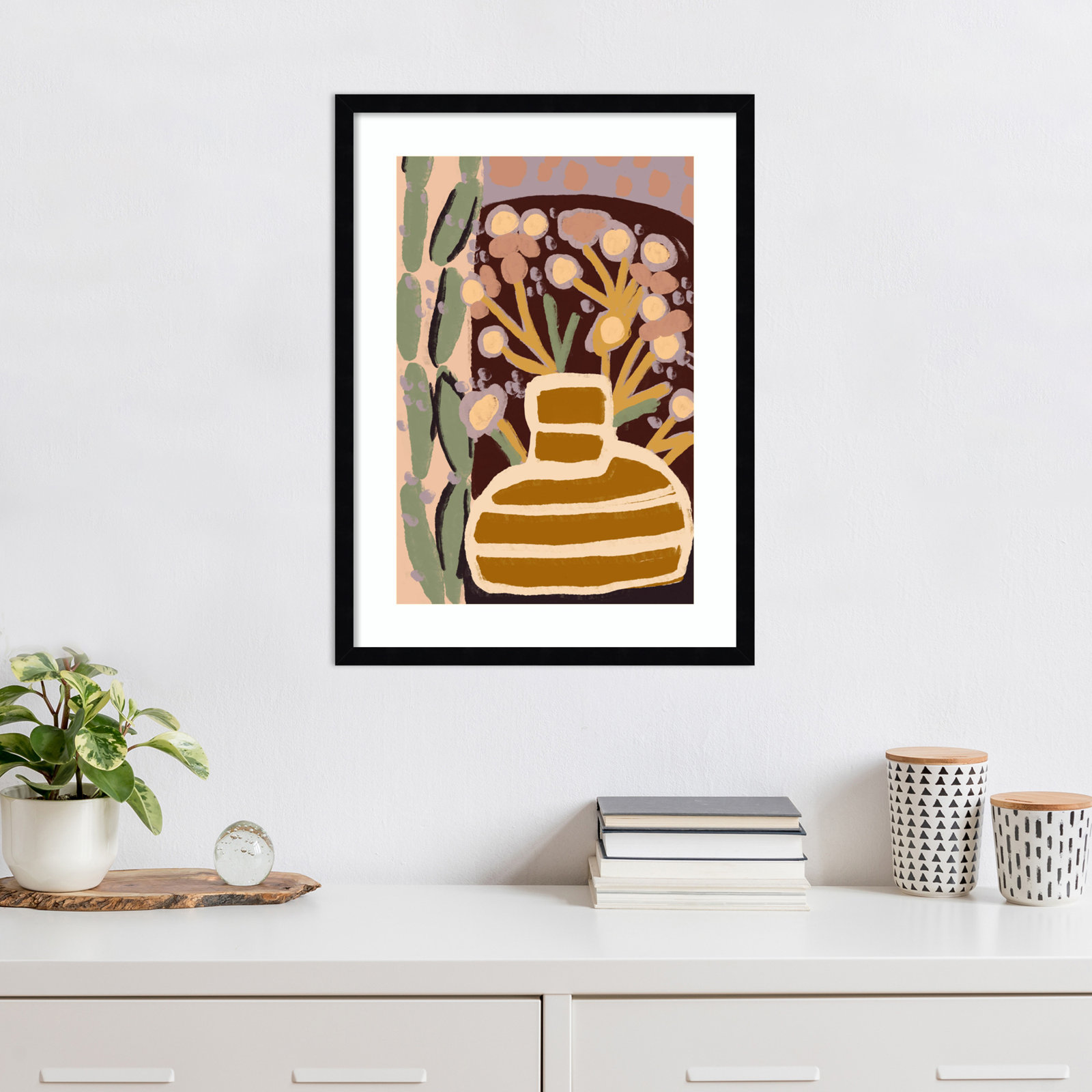 Pastel Impression by Treechild, Black Framed, 25" H x 19" W