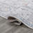 Brandy Rustic Border Low-Pile Machine-Washable Light Gray/Blue Rug-1149008973