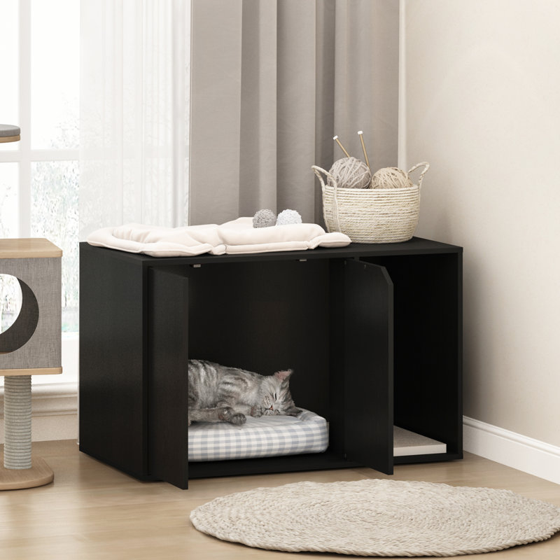 Aviana Litter Box Enclosure, Black