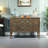 Multi-purpose two-drawer painted accent chest
