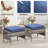 Anferney 6-Piece Outdoor Patio Sofa Conversation Set With Fire Pit Table-151323527