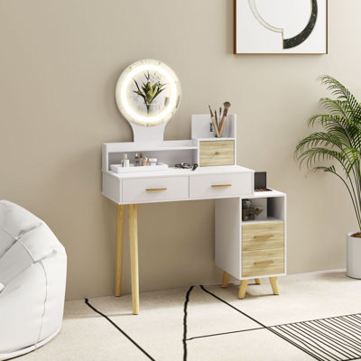 Clyda Dressing Table with Mirror