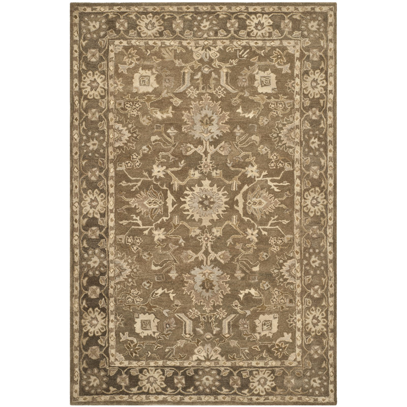 Tingley Hand Tufted Wool Pile Oriental Rug, Rectangle 9' x 12'