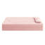 Canapé-lit moderne avec 2 coussins, canapé-lit convertible en velours côtelé rembourré de mousse, matelas pliant de 15 po pour le salon, lit d'invité, aucun assemblage requis-1267159716
