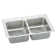 Lustertone 29" L x 18" W Double Basin Drop-In Kitchen Sink