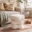 Repose-pieds rembourré moelleux en chenille Alex-132273199