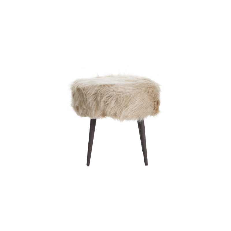 Solid + Manufactured Wood Accent Stool