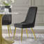 Chaise d'appoint rembourrée en velours-442841010