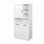 Armoire de rangement Pantry avec tablette ouverte et tablette réglable