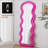 Flannel Full Length Wavy Rose Floor Mirror With Stand For Bedroom And Living Room, Hanging Or Leaning Against The Wall-1468081833