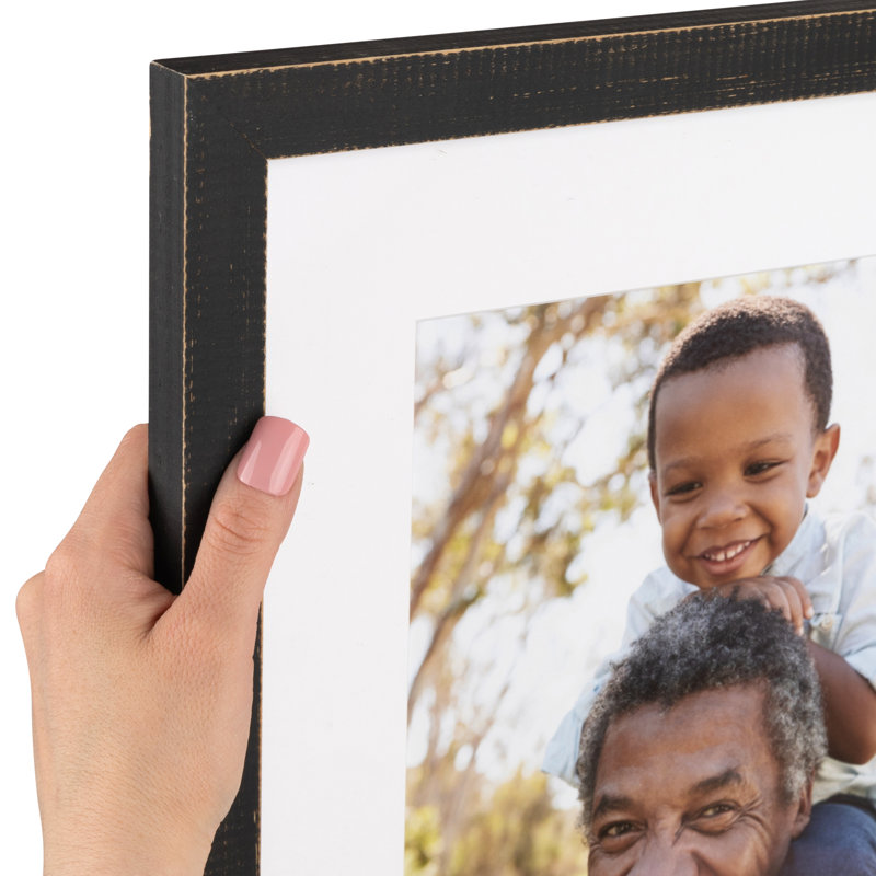 Blevins Wood Matte Picture Frame, 24" x 30", Black