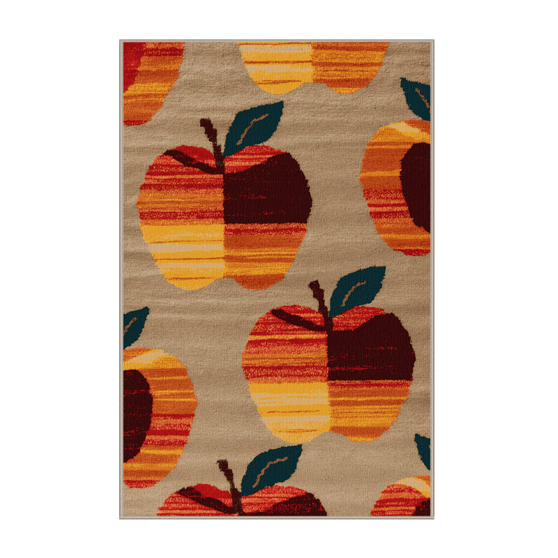 Tapis lavable aux pommes et aux fruits Fuji, Tapis de couloir 2 pi x 4 pi