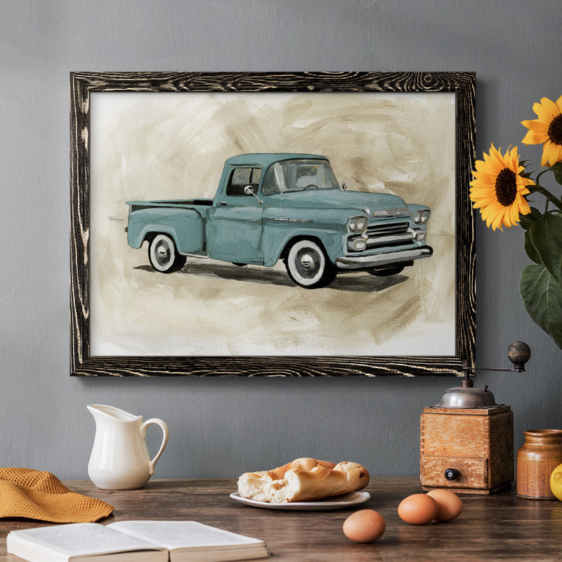 Pickup III - Reproduction de photo sur toile, Cadre noir, H 14 po x l 20 po x P 1,5 po