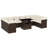 Vidaxl Garden Sofa Set Brown, Cream White