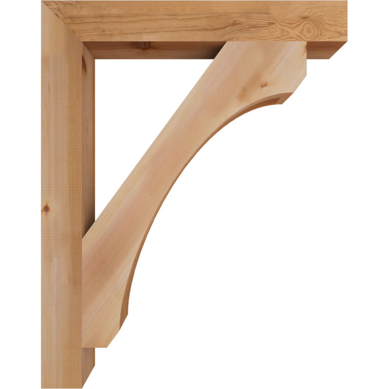 Support en bois rustique Legacy Block, Cèdre rouge, Lisse, H 38 po x l 3,5 po x P 30 po