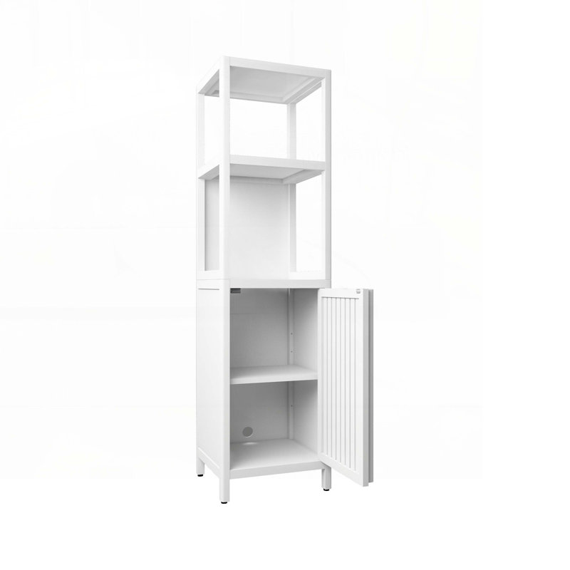 Rangement pour salle de bain Keeleigh, Blanc