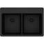 Évier de cuisine à double cuve à montage sur plan 33 po x 22 po x 9 1/2 po Quartz Classic-17357876