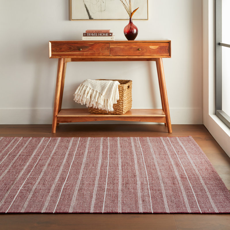 Samson Handwoven Indoor/Outdoor Rug, Red, Rectangle 7'6" x 9'6"