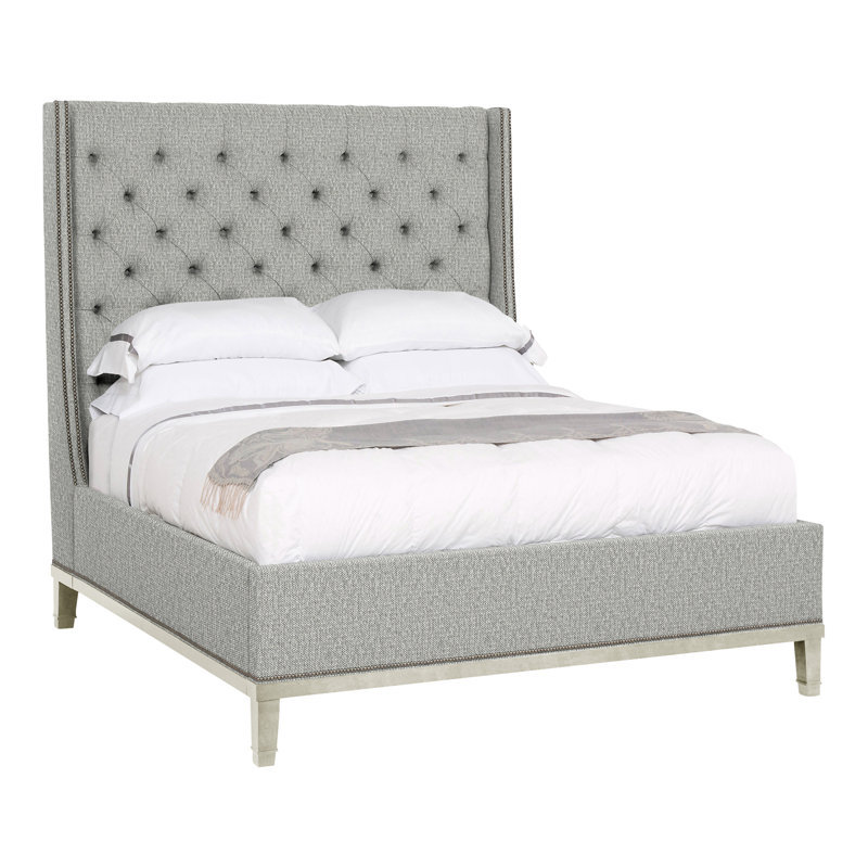 Michael Weiss Queen Upholstered Panel Bed, Tarbee Dove, Yes, Navajo