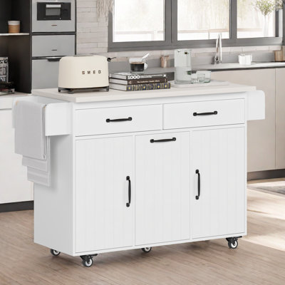 Alaijah Wood Kitchen Island
