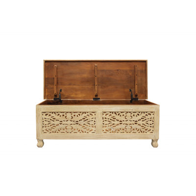 Solid Wood Storage Bench