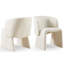 Chaise de salle à manger moderne, chaise d'appoint, canapé d'appoint rembourré, chaise rembourrée - Off2pc