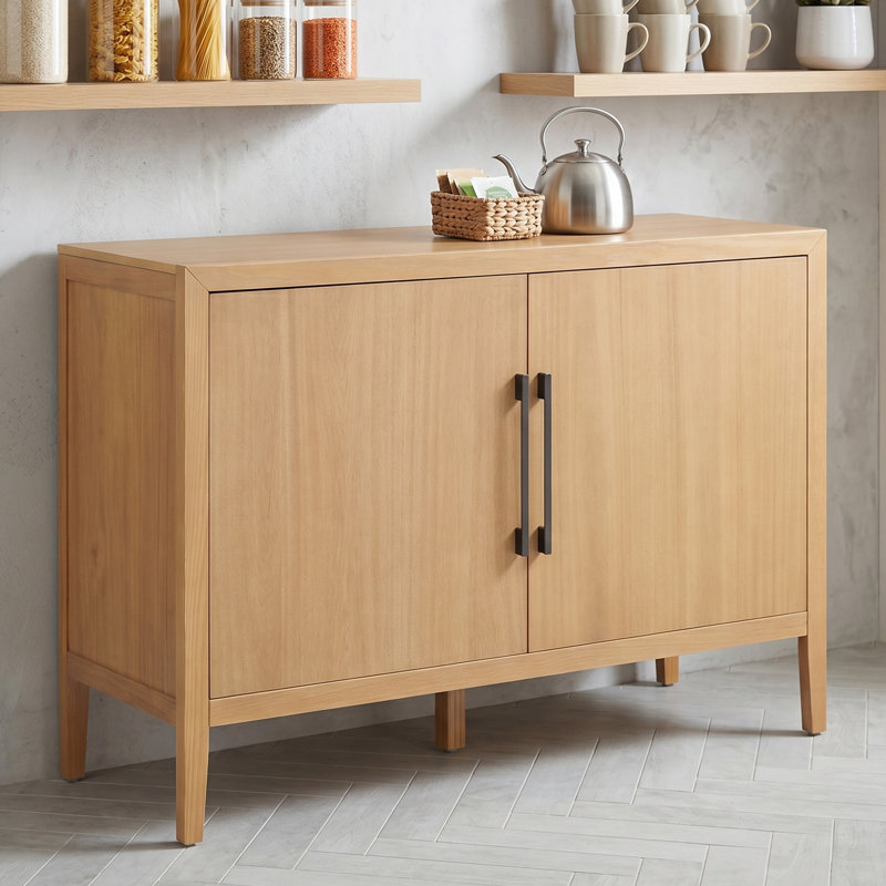 Garde-manger 47 po avec tablettes réglables, Naturel