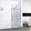 Porte de douche pivotante sans cadre avec verre trempé de 6 mm, fermeture magnétique et installation réversible