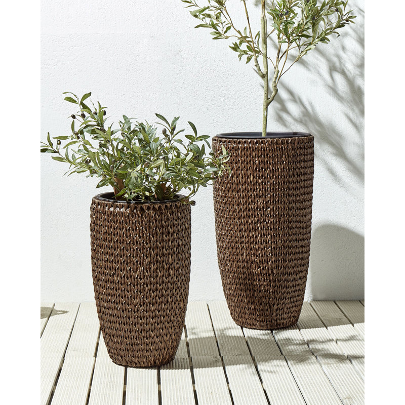 Althera Handmade Pot Planter, Brown