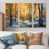 Toile naturelle avec cadre flottant