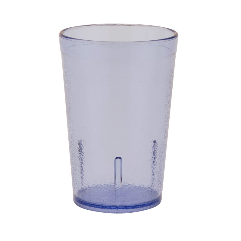 GET Gobelets de restaurant en plastique robustes, 20 onces, ambre (ensemble de 12), Bleu, Verre à vin