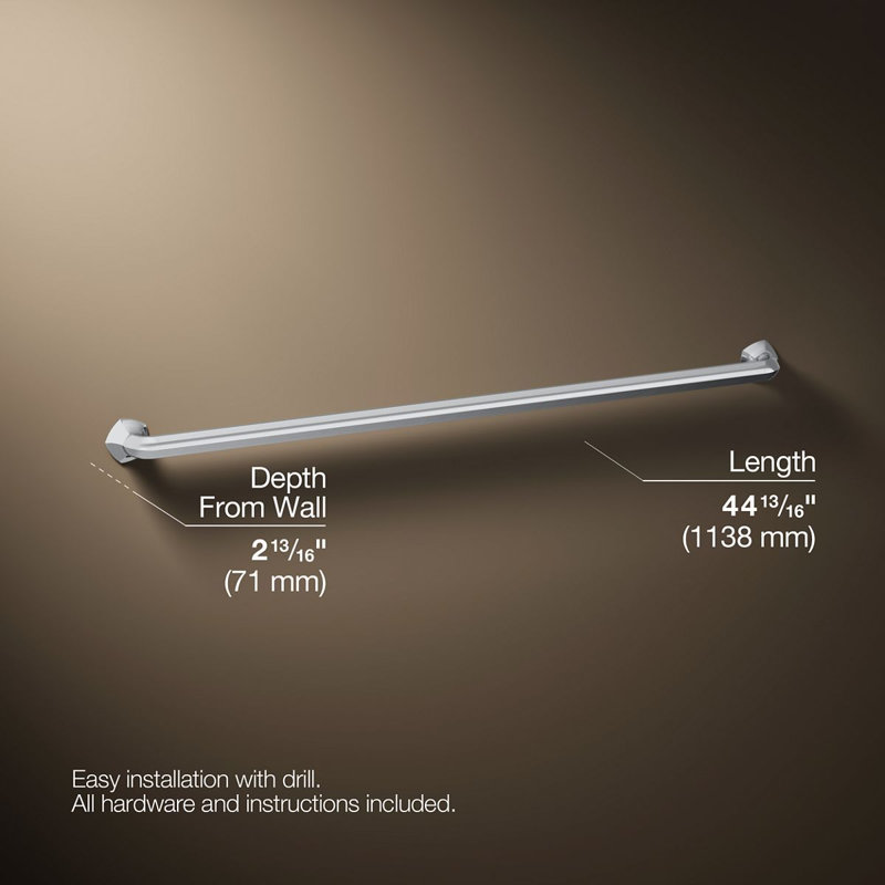 Occasion Grab Bar, Polished Chrome, 42"