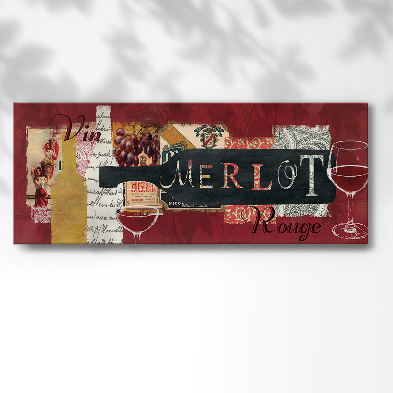 Merlot, H 20 po x l 50 po x P 1,5 po