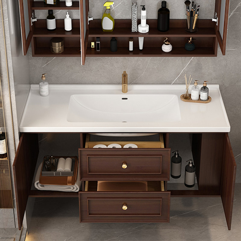 Retro-style simple bathroom cabinet