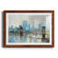 Teal City Shadows - Cadre photo, reproduction d'art sur papier-1166175415-1166175368