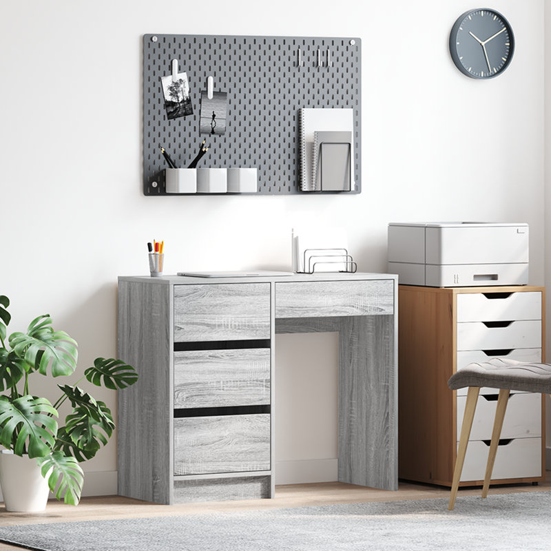 Writing Desk Engineered Wood Medium, Grey Sonoma