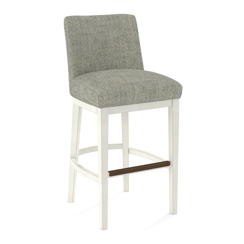 Upholstered Stool, 61558-61, White