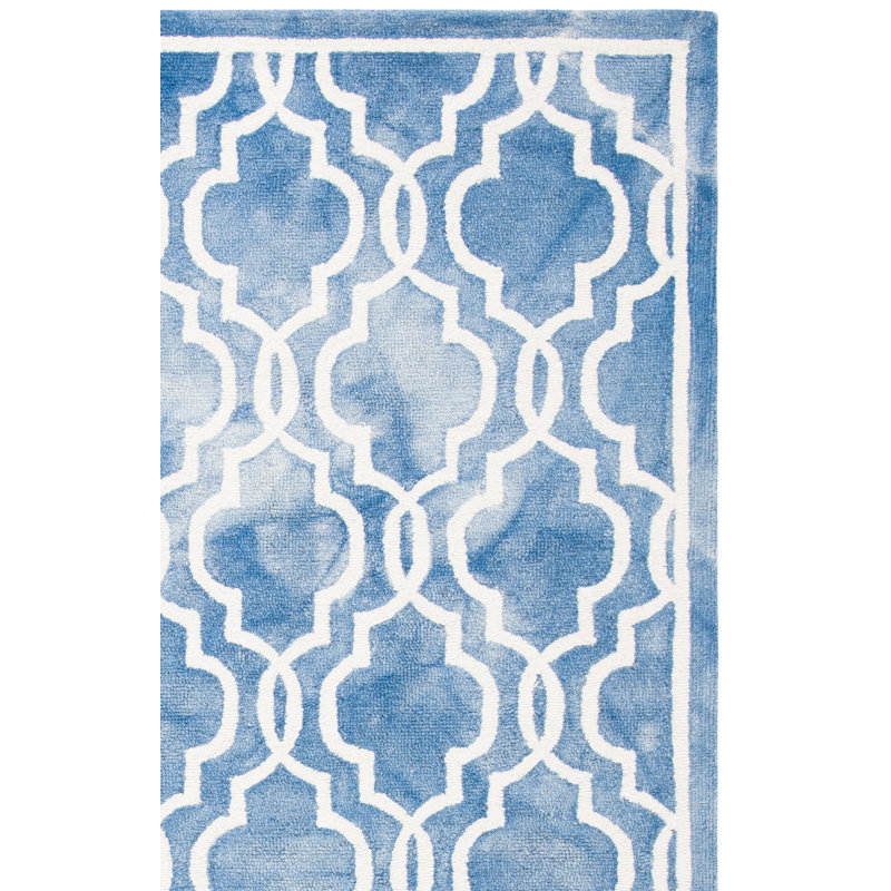 Deemer Hand Tufted Wool Geometric Rug, Rectangle 2'6" x 4'