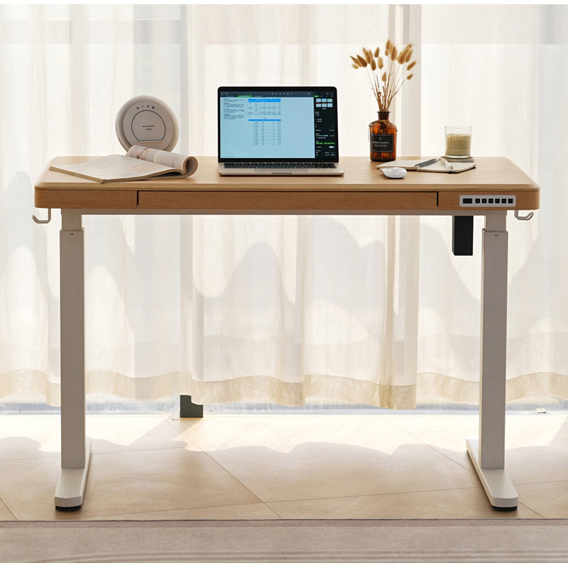 Bureau électrique à hauteur réglable avec tiroir