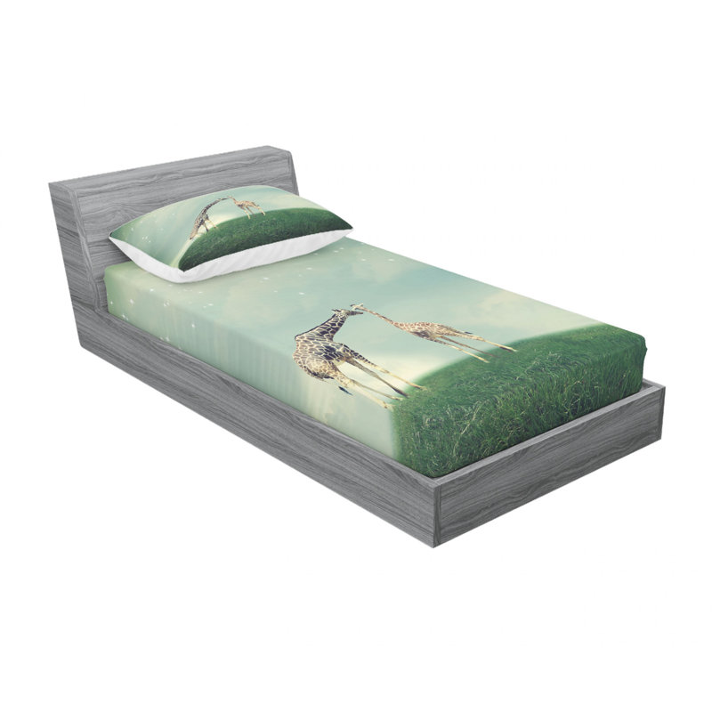 Microfiber Sheet Set, Twin Sheet Set with 1 Pillowcase