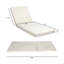 Ensemble de chaises longues, espace disponible sur un côté, bois d'acacia massif avec coussin de salon-1174908958