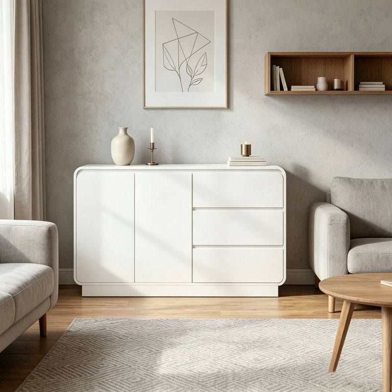 Buffet blanc moderne 62,9 po
