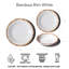 Assiette plate en mélamine Bamboo NewWave - blanc - 10,5 po - ensemble de 6